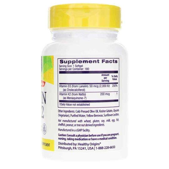 Vitamin D3 & K2, HLO
